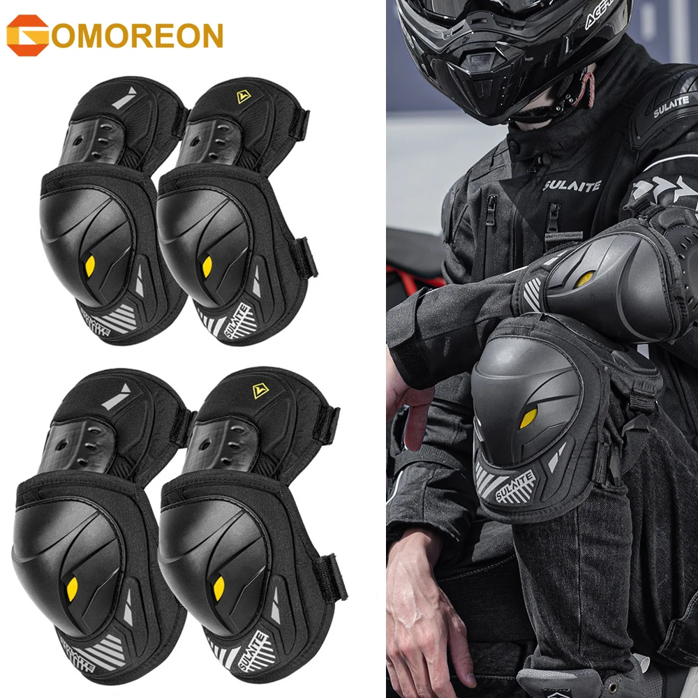 Mountain Biking Elbow Pads - GOMOREON 1 Paar Motorfiets Elektrische Fiets