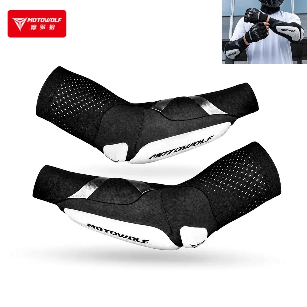 Mountain Biking Elbow Pads - Motorfiets Elleboogbeschermers Elastisch Ademend MTB Fiets