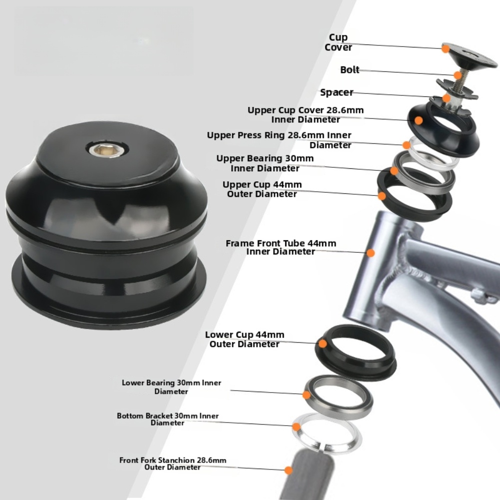 28,6 mm voor de bovenste kopsc - Mountain Biking Tube recensie en prijs